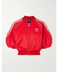 Simone Rocha - Adidas Originals Superstar Logo-Embroidered Embellished Cropped Cotton-Blend Jersey Jacket - Lyst