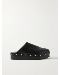 Co. - Clogs Aus Leder Mit Nieten Und Plateau - Lyst