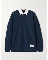 Aimé Leon Dore - Crest Embroidered Ribbed Cotton Polo Shirt - Lyst
