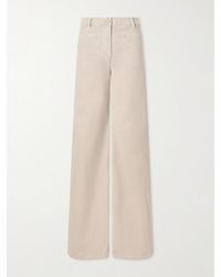 Nili Lotan - Florence Cotton-Blend Corduroy Flared Pants - Lyst