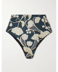 Agua Bendita - Net Sustain Perla Floral-Print Recycled Bikini Briefs - Lyst