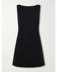 Emilia Wickstead - Wool-Crepe Mini Dress - Lyst