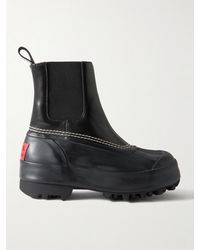 Proenza Schouler - Sorel Caribou Leather And Rubber Platform Chelsea Boots - Lyst