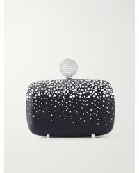 Roger Vivier - Marlene Embellished Satin Clutch - Lyst