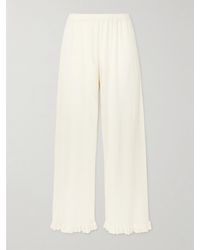 Eres - Bernard Ruffled Wool And Cashmere-Blend Pants - Lyst