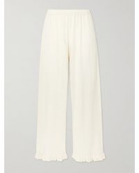 Eres - Bernard Ruffled Wool And Cashmere-Blend Pants - Lyst