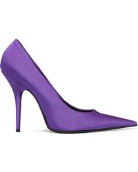 purple balenciaga heels