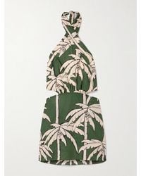 Johanna Ortiz - Heart Pirate Cutout Printed Voile Halterneck Mini Dress - Lyst
