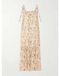 Alix Of Bohemia - Emrys Shadow Floral-Print Gathered Midi Dress - Lyst
