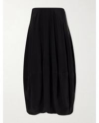 Lemaire - Silk-Crepe De Chine Midi Skirt - Lyst
