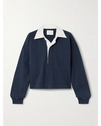 Citizens of Humanity - Aris Oberteil Aus Baumwoll-Jersey Mit Twill-Besatz Und Polokragen - Lyst