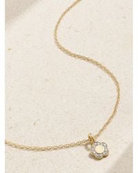 STONE AND STRAND - Flora Mini 14-Karat Diamond Necklace - Lyst