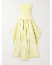 Jonathan Simkhai - Izzy Stretch-Knit And Gathered Taffeta Midi Dress - Lyst