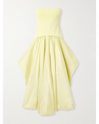 Jonathan Simkhai - Izzy Midikleid Aus Stretch-Strick Und Taft Mit Raffung - Lyst