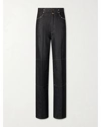 Lemaire - High-Rise Studded Straight-Leg Jeans - Lyst
