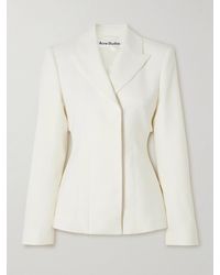 Acne Studios - Satin-Trimmed Wool-Blend Twill Blazer - Lyst