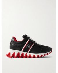 Christian Louboutin - Nastroshark Donna Chunky-Sole Leather Low-Top Trainers - Lyst
