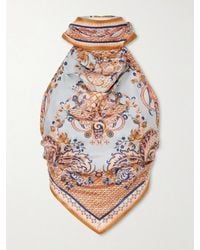 Zimmermann - Aster Floral-Print Silk-Satin Halterneck Top - Lyst