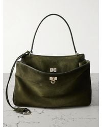 Balenciaga - Rodeo Mittelgroße Schultertasche Aus Veloursleder - Lyst