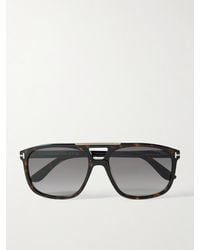 Tom Ford - Briana Aviator-Style Tortoiseshell Acetate Sunglasses - Lyst