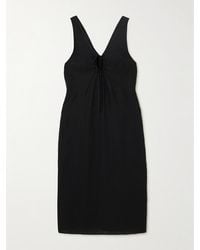 Deiji Studios - Cutout Linen Midi Dress - Lyst