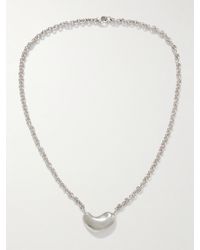 AGMES - Small Sculpted Heart Recycled Sterling Necklace - Lyst