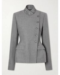 McQueen - Padded Double-Breasted Wool Jacket - Lyst
