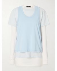 Wardrobe NYC - Layered Cotton-Jersey T-Shirt - Lyst