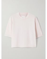 Sa Su Phi - Cropped Cashmere T-Shirt - Lyst