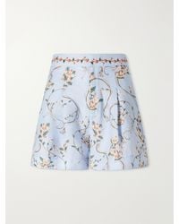 Agua Bendita - Maratea Navegante Printed Linen Shorts - Lyst