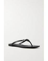 Alexander Wang Synthetic Aw Flip Flop in Black - Lyst