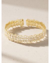 Suzanne Kalan - 18-Karat Diamond Cuff - Lyst