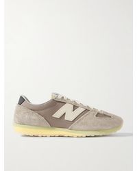 New Balance - 471 Suede- And Leather-Trimmed Canvas Sneakers - Lyst