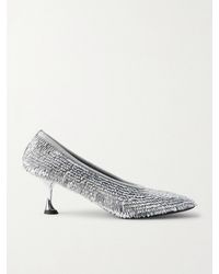 Proenza Schouler - Tee Pumps Aus Mesh Mit Pailletten - Lyst