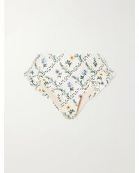Agua Bendita - Jengibre Brisa Floral-Print Bikini Brief - Lyst