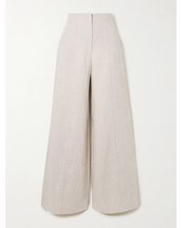 ANDRES OTALORA - Encontrarte Hose Mit Weitem Bein Aus Leinen - Lyst
