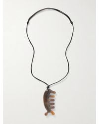 Lemaire - Beluga Gua Sha Aragonite Cord Necklace - Lyst