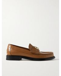 Gucci - Marmont Logo-Embellished Leather Loafers - Lyst