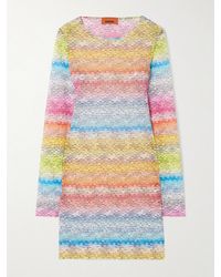 Missoni - Mare Minikleid Aus Bedrucktem Stretch-Tüll - Lyst