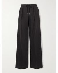 James Perse - Hose Mit Weitem Bein Aus Leinen Mit Falten - Lyst
