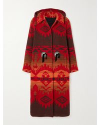 Fortela - Flick Hooded Metallic Wool-Jacquard Coat - Lyst
