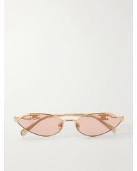Celine - Wire 01 Oval-Frame-Tone Sunglasses - Lyst