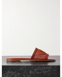 Chloé - Flower Pantoletten Aus Häkelmaterial - Lyst