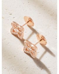 De Beers London - Lotus By De Beers 18-Karat Diamond Earrings - Lyst