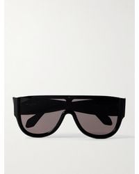 Alaïa - Mask Large D-Frame Acetate Sunglasses - Lyst