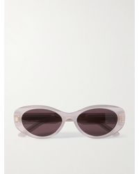 Dior - Diorsignature B8U Sonnenbrille Mit Ovalem Rahmen Aus Azetat - Lyst