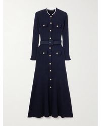 Self-Portrait - Midi Dress With Belt - Lyst