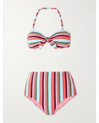 lemlem - Ava + Elsi Bedruckter Bikini Aus Geripptem Material - Lyst