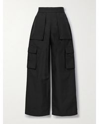 Alexander Wang - Cotton-Blend Ripstop Wide-Leg Cargo Pants - Lyst