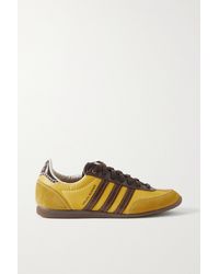 adidas Originals + Wales Bonner Japan Suede-trimmed Leather Sneakers in White - Lyst